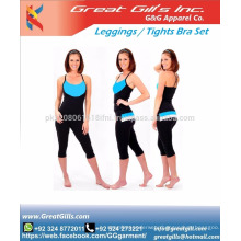 women's gym wear fitness sport set sport bra and leggings set from Pakistan manufacturer
